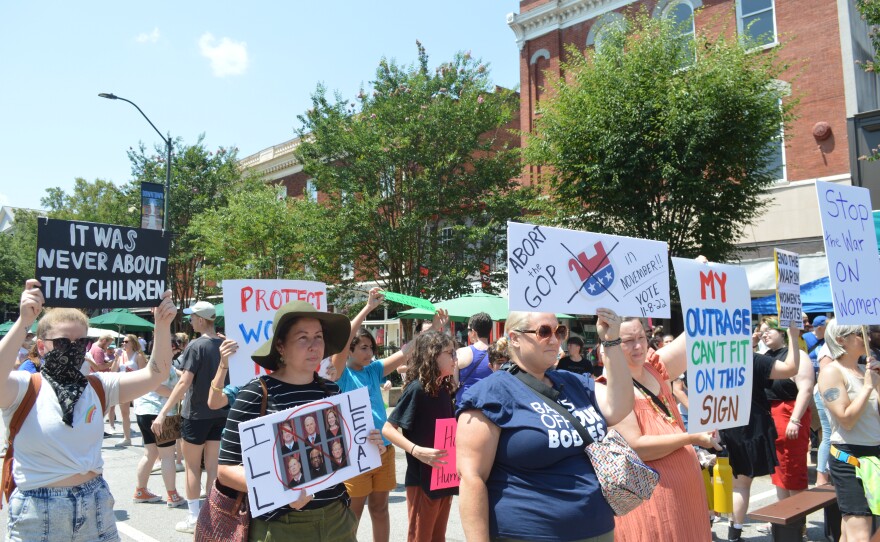 Activists from all over gathered in downtown Athens to fight for abortion rights