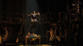 Daveed Diggs as Marquis de Lafayette in the filmed version of ‘Hamilton.’