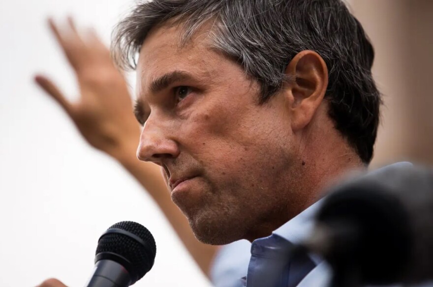  Former U.S. Rep. Beto O’Rourke, D-El Paso, speaks at “Texans Rally for Our Voting Rights” at the Texas Capitol in Austin on May 8, 2021. 