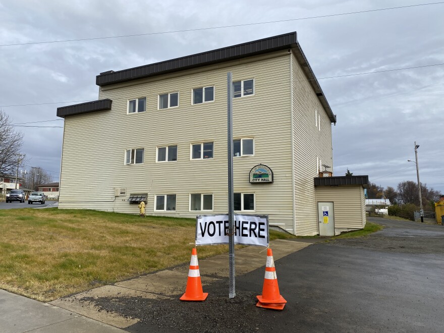 Dillingham City Hall on election day.