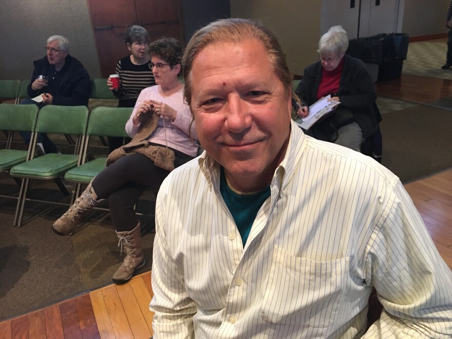 Mark Kranick, 62, at Congressman Joe Morelle's Town Hall on Senior Concerns