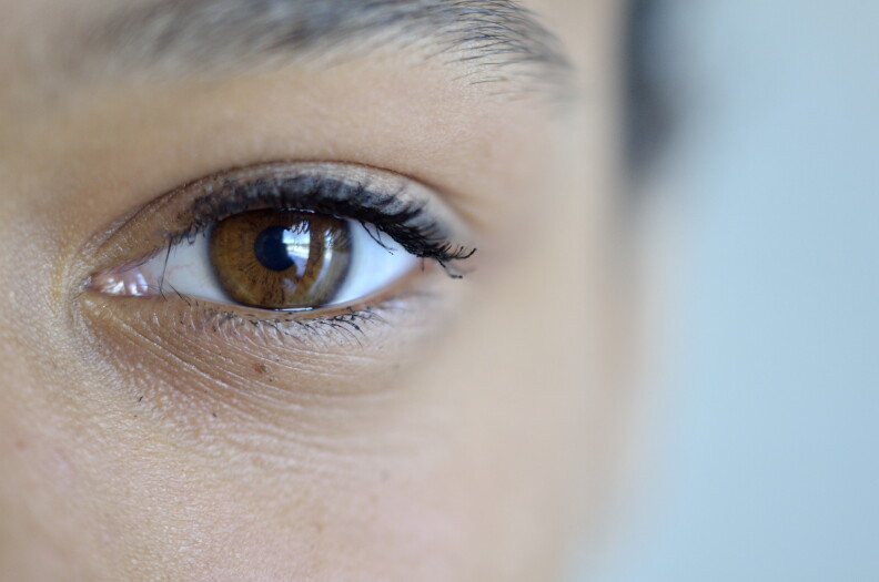 The eye of a woman.