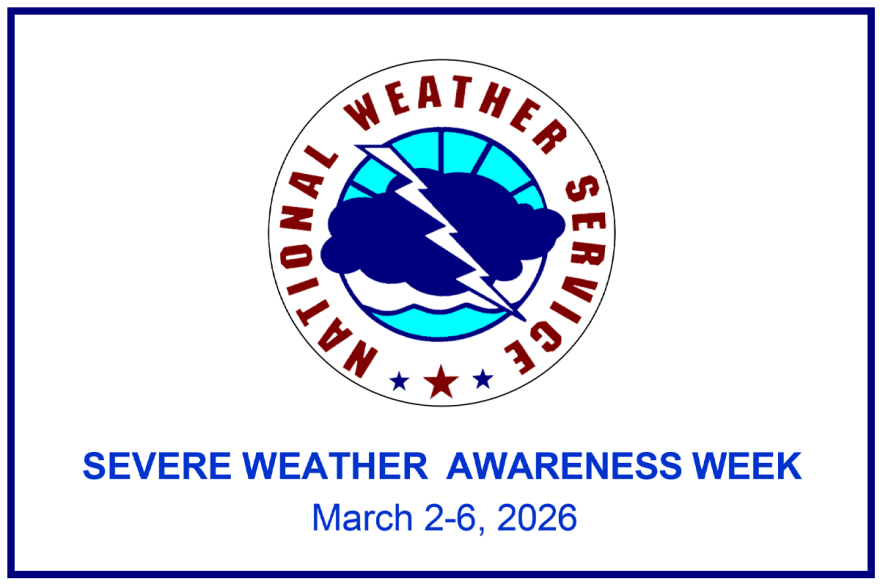 This year's Severe Weather Awareness Week program will take place from March 2nd through 6th.