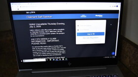 The Uplink system where Hoosiers can apply for unemployment benefits.