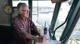 Bridge tender David Leask has worked in the control tower at the Ballard Bridge for 18 years.
