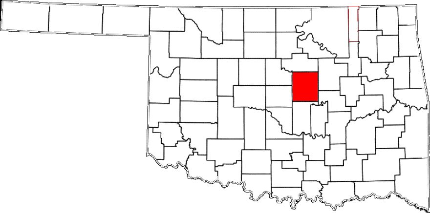 Lincoln County is marked in red