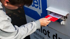 Residents drop off ballots during the 2024 Presidential Election in Columbia City, Monday November 4, 2024.