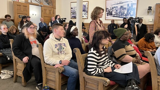Tenants and advocates filled common council chambers for the vote. Some shouted "shame" when councilors voted no.