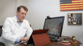 George Monks, a Tulsa dermatologist and former president of the Oklahoma State Medical Association, in his office Dec. 30, 2025.