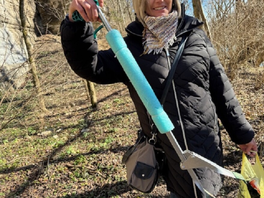 She started picking up litter in the Spring of 2023 as part of an Earth Day challenge