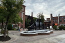 The new memorial stands in the Cocheco Mill Courtyard in Dover. It honors the lives lost in Sept. 11 the attacks, including four people with ties to Dover.
