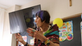 U.S. Representative Rosa DeLauro (D-CT-3) speaks to members of Connecticut's Ukraine community at St. Michael the Archangel Ukrainian Catholic Church in New Haven.