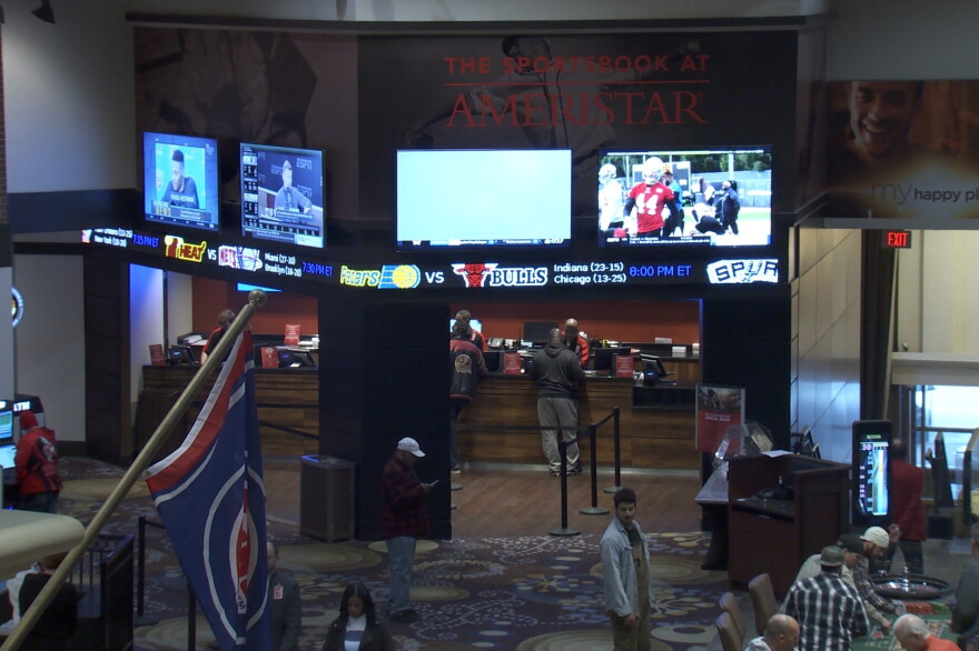The Sportsbook at the Ameristar Casino in East Chicago, Ind.