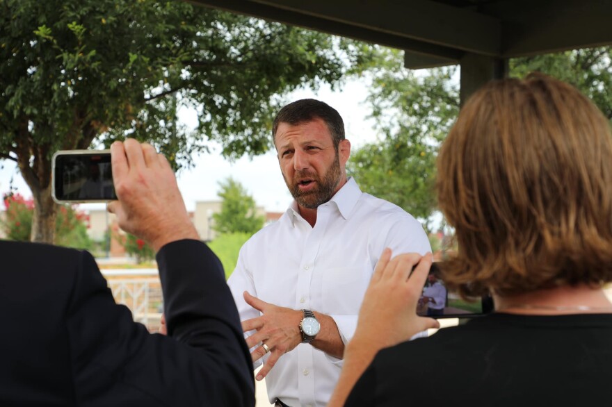 Markwayne Mullin speaks during a Mullin for America campaign lunch on Tuesday.