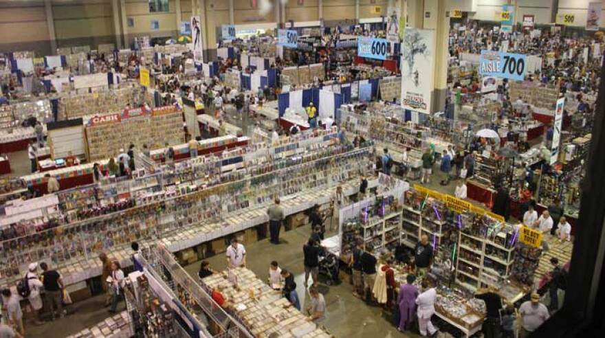 The show floor at the 2012 HeroesCon. In a typical year, the comic book convention draws 35,000 people.