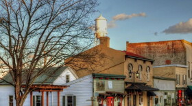 Midway's old water tower, nicknamed the "Tin Man," is one of the landmarks of the Woodford County railroad town.