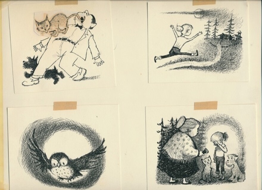 Some of Maurice Sendak's illustrations for the original series.