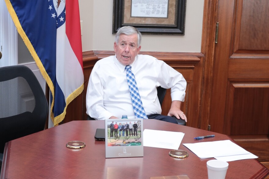 Missouri Lt. Gov. Mike Parson in his office on Wednesday, May 30, 2018; on Friday, he'll become the state's next governor.