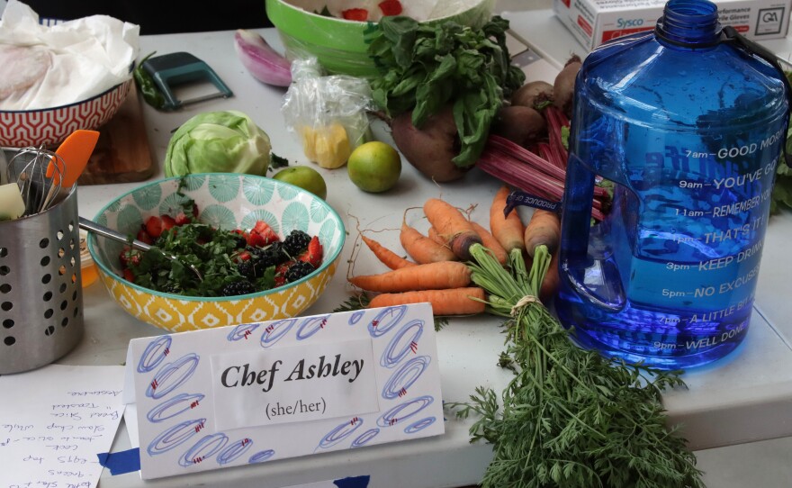 The competitors were given $50 each to buy ingredients from the market.