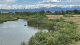 St. Vrain Creek runs through the approximate location of Reuben Coffin's property 30 miles east of the Left Hand dam. Coffin, along with compatriots, started a water war that would establish Colorado Water law.
