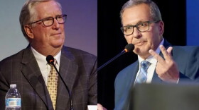 Republican incumbent Ken Hopkins and Democratic challenger Robert Ferri debated the issues in Cranston.