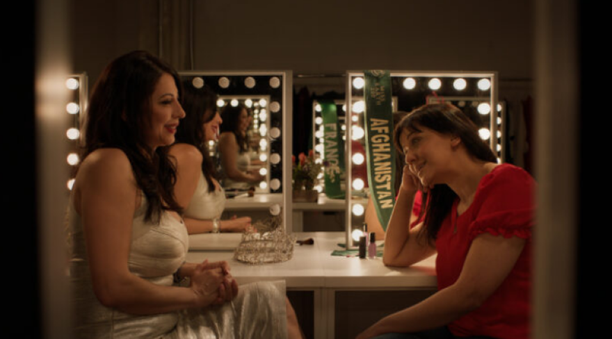 Vida Samadzal and Brishkay Ahmed from the documentary In The Room, which looks at the plight of girls and women in Afganistan.