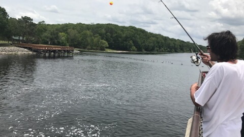 The Rodman Dam is one of north Florida's most popular fishing spots. (Ryan Vasquez/WUFT News)