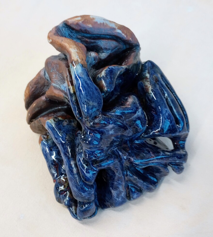 A ceramics sculpture by artist Joe Cordery.
