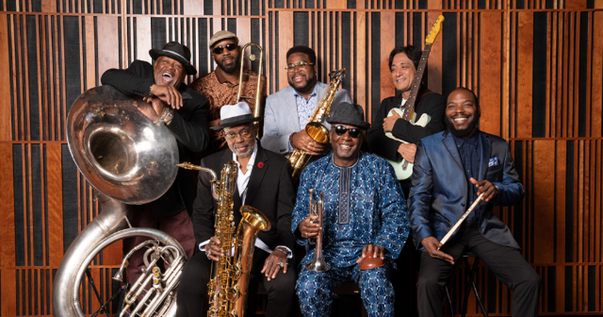 The legendary Dirty Dozen Brass Band performs at the Blue Note Jazz Festival June 8-10
