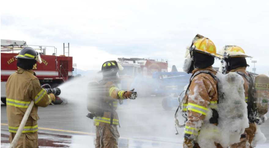Perfluorocarbons (PFCs) are used in some fire fighting foam. PFCs have been linked to certain cancers, low birth weight in infants, and immune system problems.