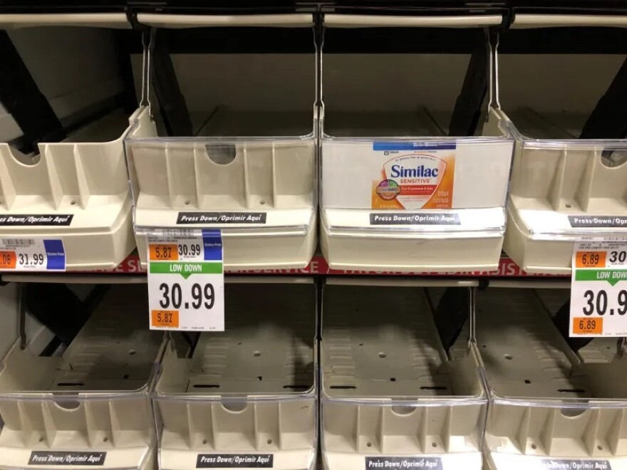  Baby formula is in short supply at grocery stores in Connecticut. 