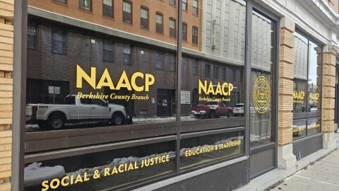 The exterior of the new Berkshire NAACP headquarters in downtown Pittsfield, Massachusetts.