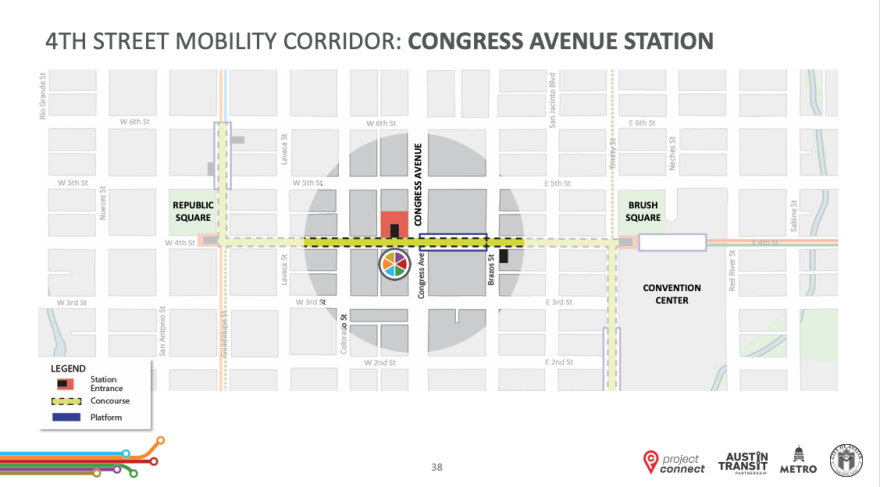Congress Avenue Station Illustration
