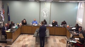 Eastern Michigan University President Dr. Brendan Kelly addresses Ypsilanti City Council on May 19, 2026.