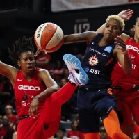 The Washington Mystics play in Game 5 of basketball's WNBA Finals in October. The league, which postponed the start of its season due to the coronavirus, announced plans to reopen in July.