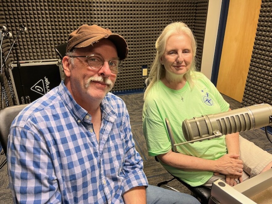 Actor Phil Parker and Robyn Mitchell, Director of Peter Pan
