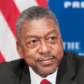 Entrepreneur Robert L. Johnson appears at the National Press Club to discuss his take on a Zogby poll: “Black Opinions in the Age of Obama,” at a National Press Club Luncheon, March 26, 2013.