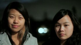 Dorothy Chen and Sara Ma from Troy High School.