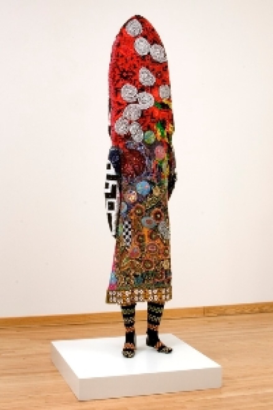 Nick Cave, Soundsuit, 2005 Found sequined and beaded materials, hand sewn, mixed media, mannequin and armature 100 x 26 x 14"