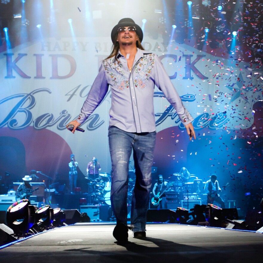 If the president's speaking between 7:30 p.m. and 8:30 p.m. ET, he'll still be up against Kid Rock and the other performers on the NFL's big pregame show.