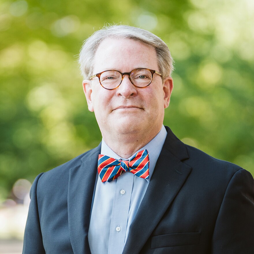 A portrait of Catawba College political science and history professor Michael Bitzer. 