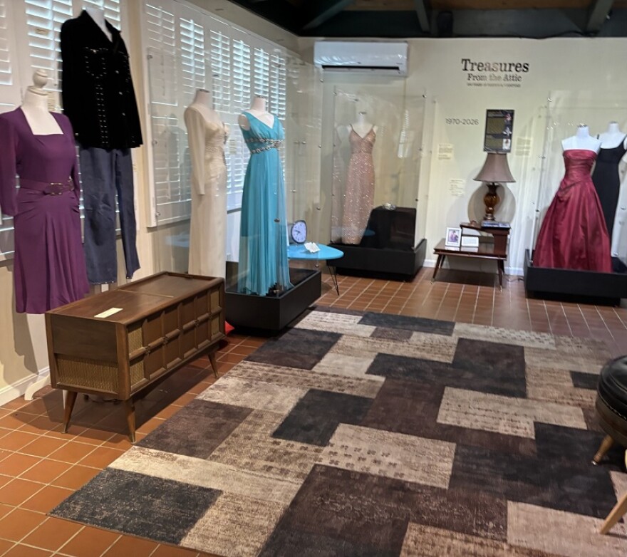 The Treasures from the Attic exhibition filled the gallery at Behringer-Crawford. This is one room of many.