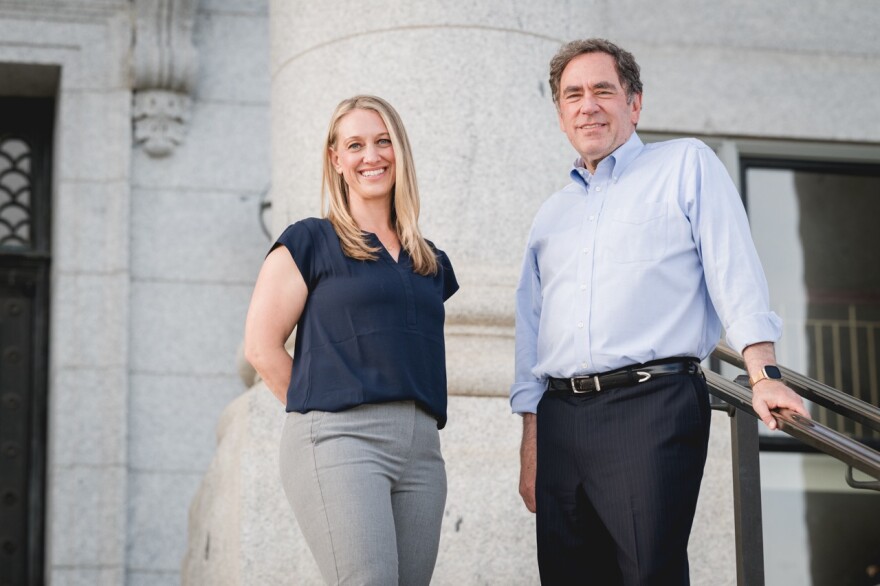 Brian King and running mate Rebekah Cummings.