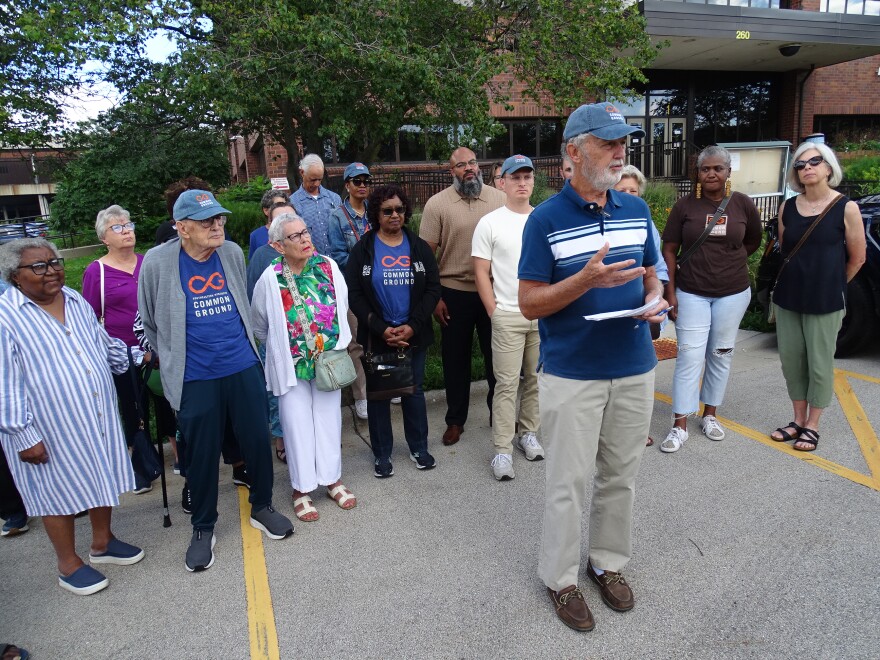 Bob Connolly with fellow Common Ground members