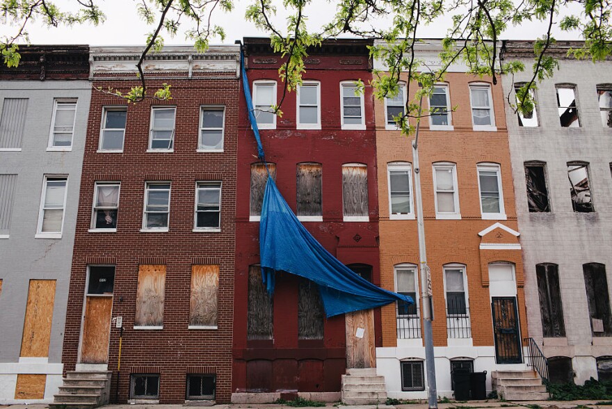 North Stricker Street near Riggs Avenue in the Sandtown-Winchester neighborhood of Baltimore.