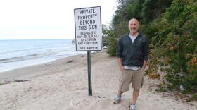 No trespass signs are posted at each end of Atwater Beach in the Village of Shorewood. I always thought - Resident Paul Florsheim