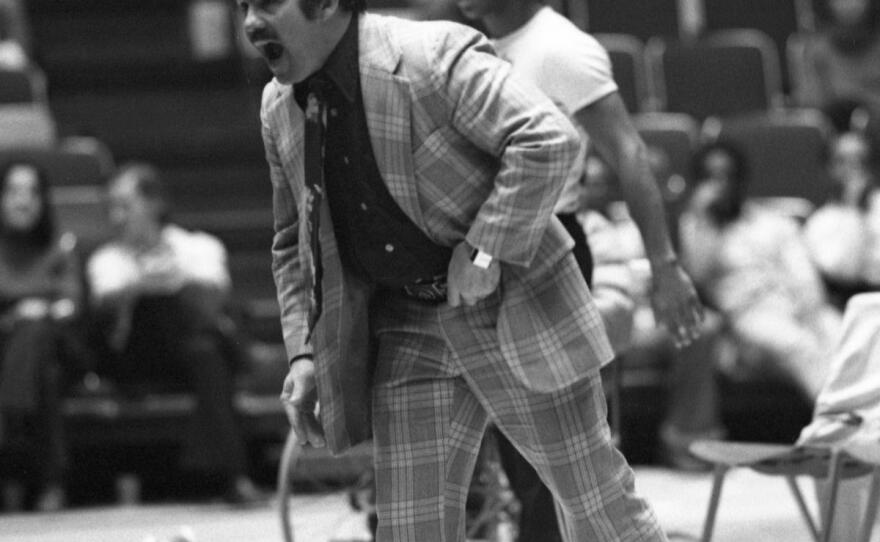 U of M wrestling coach Bill Johannesen in 1977.