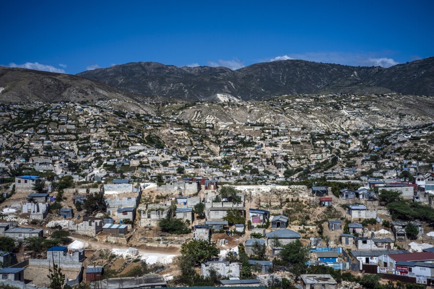 Canaan is a slum north of Port-au-Prince inhabited by displaced earthquake survivors. The sprawling array of concrete homes and wooden shacks is home to more than a quarter of a million people.