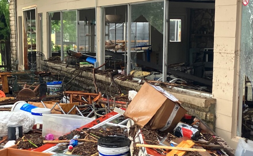 damage in building on grounds