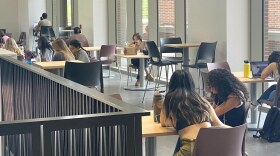 Students lounge around the Florida State University Student Union